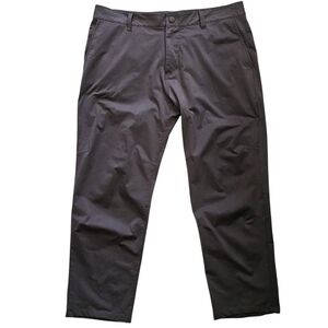 Rhone Commuter Classic Pants Straight Fit Gray 4-Way Stretch - Men's Size 35